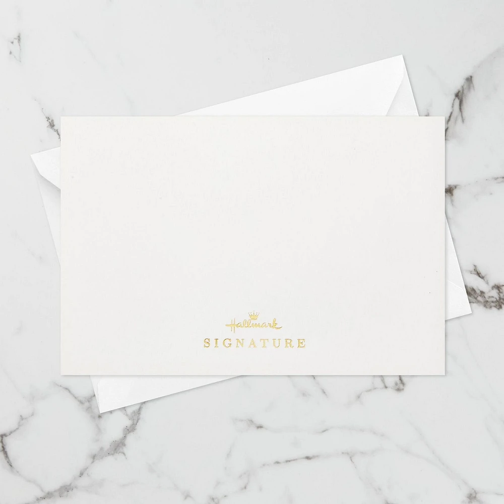 Carte Signature en relief de la fête des Mères, Paper Wonder de Hallmark (Fleurs dans un vase, « Make the World More Beautiful »)