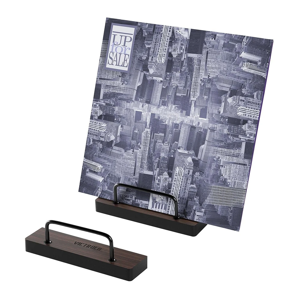 Victrola Vinyl Record Shelves - Pair - Espresso