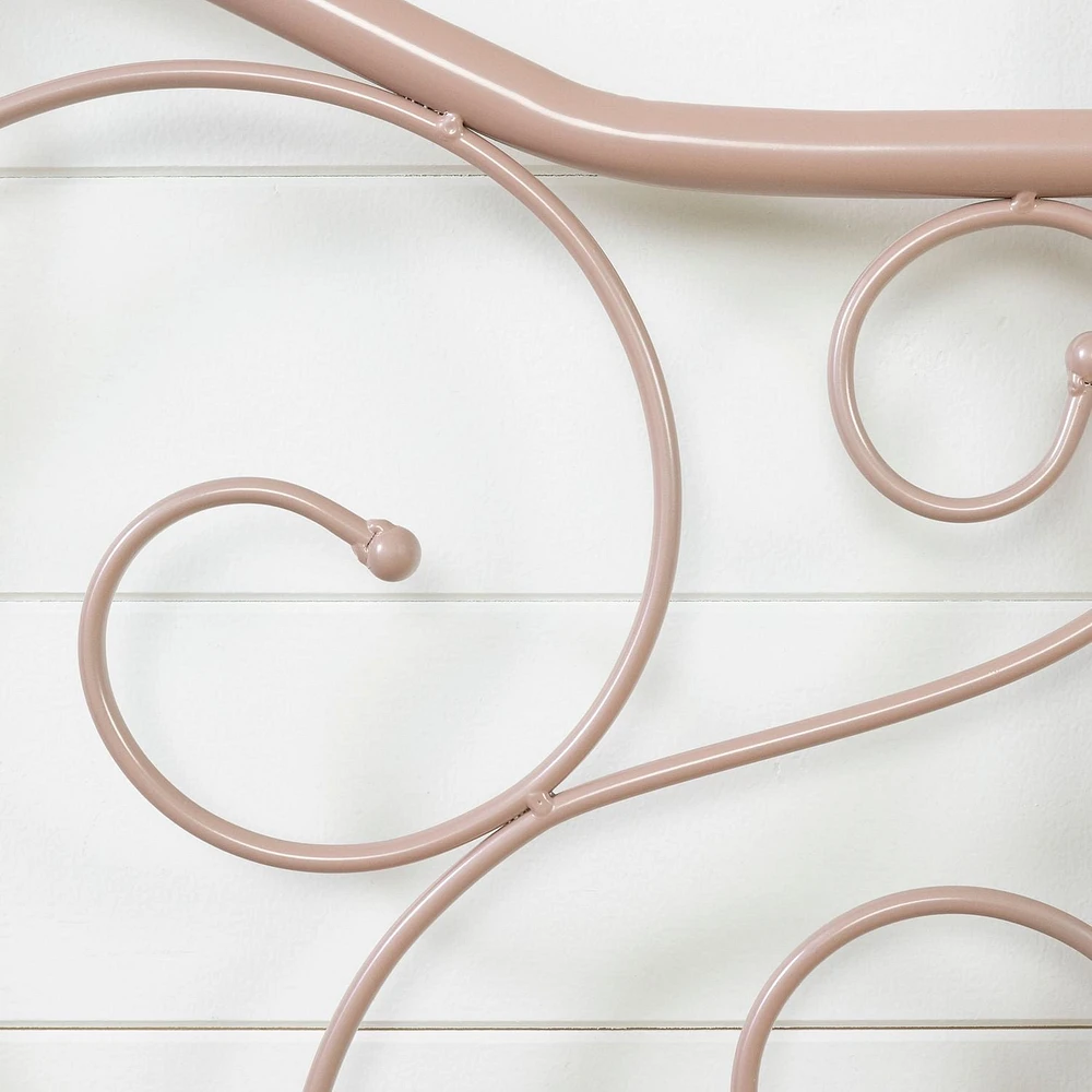 South Shore Savannah Twin Metal Daybed (39"), Pink blush