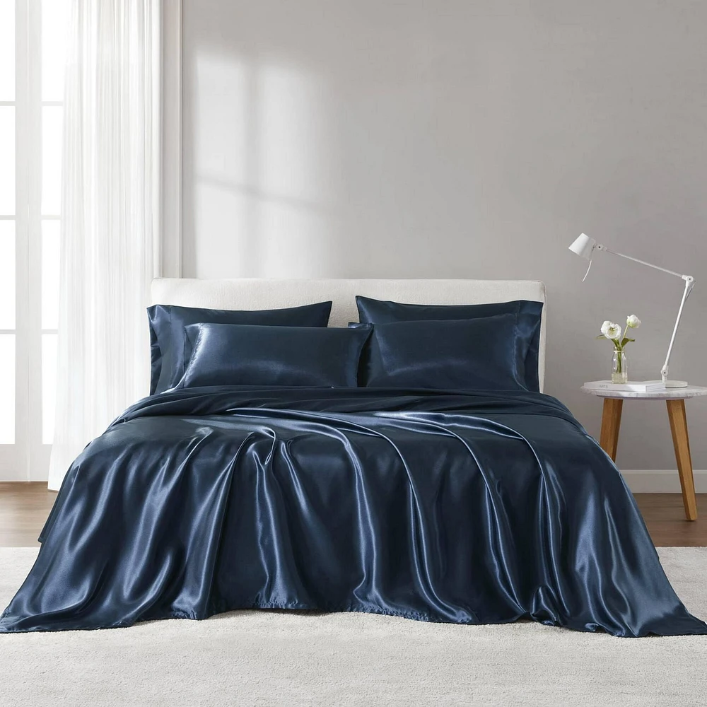 Ensemble de draps en satin Madison Park Essentials