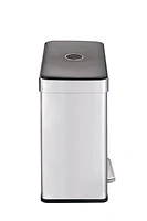Poubelle double et poubelle de recyclage The Step N' Sort (2 x 30 L) avec couvercle à fermeture lente
