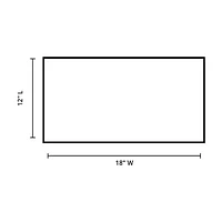 Napperon En Plastique (Jaune) - Set of 12