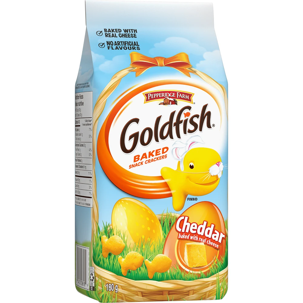 Craquelins GoldfishMD Cheddar sur le thème du printemps, 180g Bag Craquelins Goldfish Cheddar