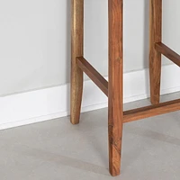 Lot de 2 tabourets en cuir tressé de la collection Balka South Shore