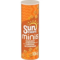 SunChips Minis Harvest Cheddar Flavour Multigrain Snacks, 106 g.