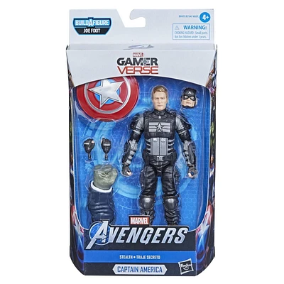 Hasbro Marvel Legends Series Gamerverse, figurine Stealth Captain America à collectionner de 15 cm, à partir de 4 ans