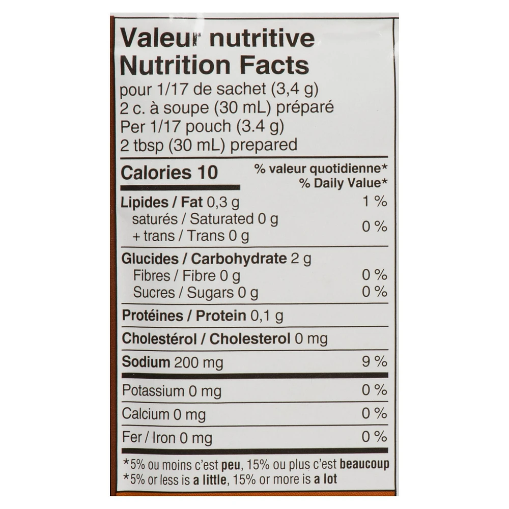 Mélange à sauce barbecue St. Hubert à 25 % moins de sel Sce BBQ moins sel STH 57g