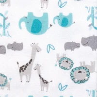 Gerber Childrenswear - Couverture de réception en flanelle - Paquet de 5 - Safari