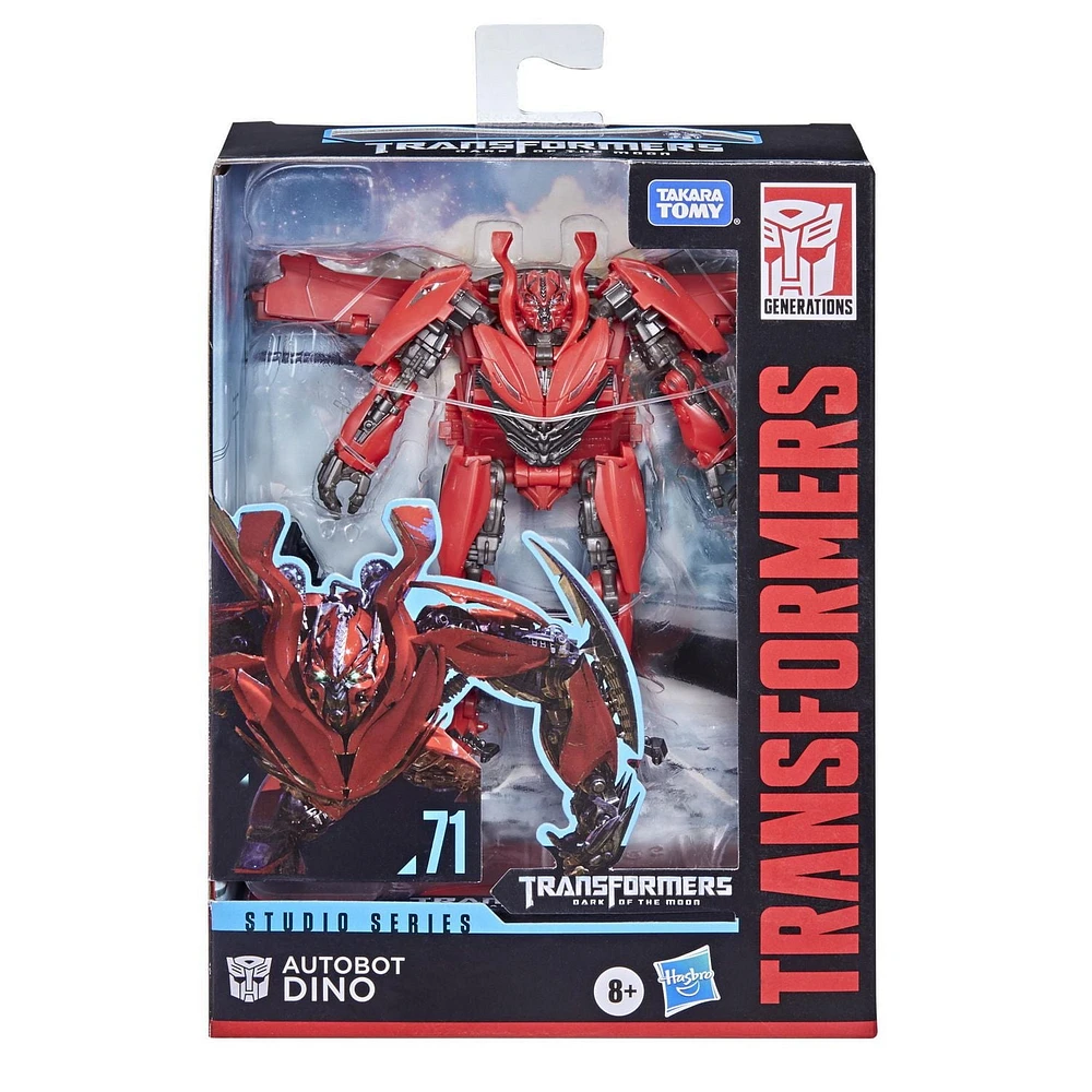Transformers Studio Series 71, figurine Autobot Dino classe Deluxe de Transformers : La face cachée de la lune, 11 cm, dès 8 ans