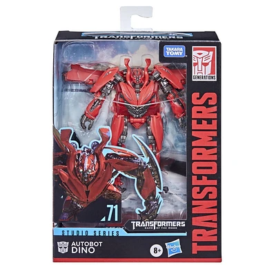 Transformers Studio Series 71, figurine Autobot Dino classe Deluxe de Transformers : La face cachée de la lune, 11 cm, dès 8 ans