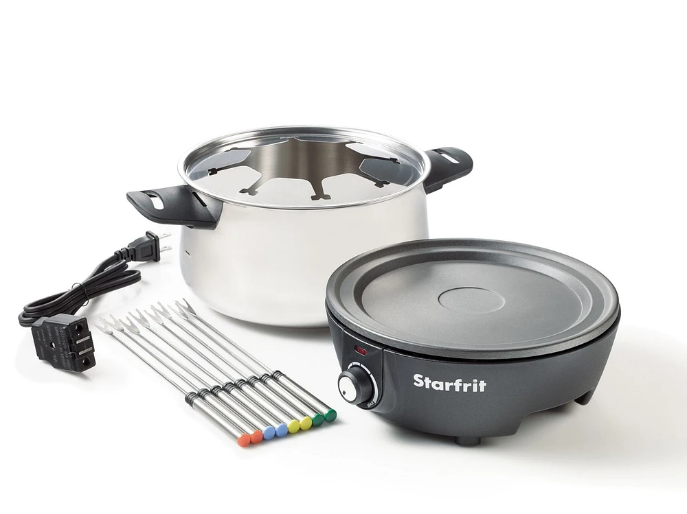 Ensemble à fondue électrique de 12 pièces de Starfrit Acier inoxydable