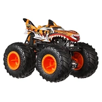 Coffret de 2 véhicules Tiger Shark Monster Trucks Hot Wheels, avec 1 camion à l’échelle 1:64
