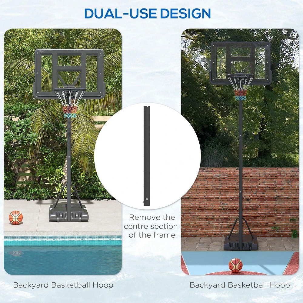 Soozier Cerceau de basket-ball portable, pour la piscine ou l'arrière-cour, pour les jeunes et les adultes