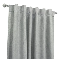 Loft Living Davie occulant Double Tetiere panneau de rideau 52 x 95 in Argent