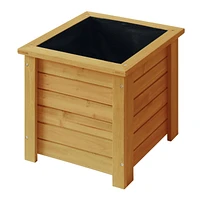 Jardinière carrée en bois de 15 po VegTrug - Naturel