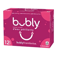 Bubly™ Eau Pétillante Saveur Framboise 12 x355 mL, Canettes 12 x355 mL