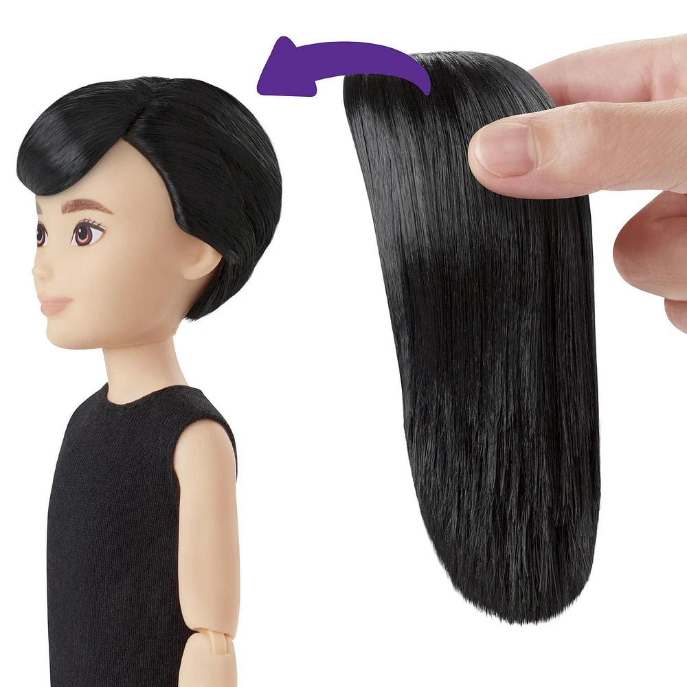 Coffret Personnages de luxe Creatable World - Poupée personnalisable - Cheveux noirs lisses