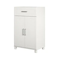 Callahan 24" 1 Drawer/2 Door Base Storage Cabinet, White