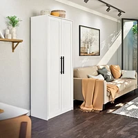 Prepac Elite Premium White Storage Cabinet