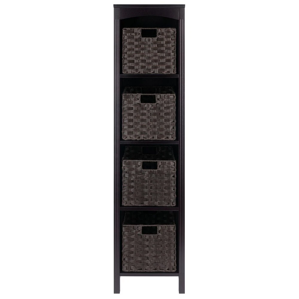 Terrace 5pc Storage Shelf with Baskets Set