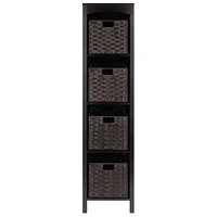 Terrace 5pc Storage Shelf with Baskets Set