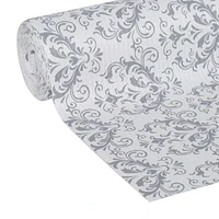 Smooth Top EasyLiner Brand Shelf Liner, Grey Damask, 12 in. x 10 ft., Multiple Sizes Available