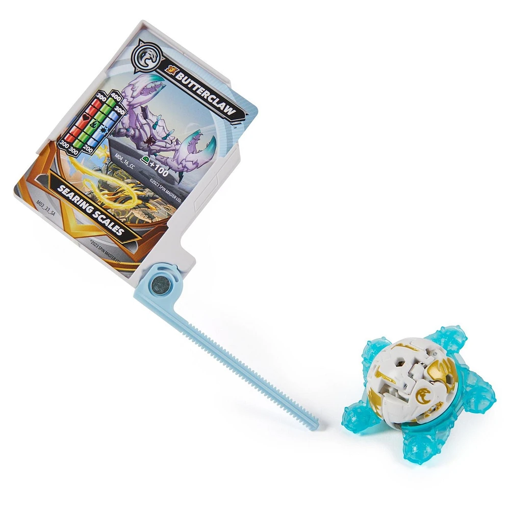 Bakugan Starter 3-Pack, Special Attack Butterclaw, Pen-G, Spidra; Customizable Spinning Action Figures and Trading Cards, Kids Toys for Boys and Girls 6 and up