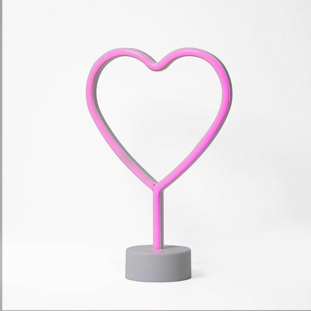 Lumière néon à DEL Merkury Heart de 12 po Néon LED Coeur