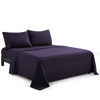 Ensemble de literie Marina Decoration 600 fils ultra doux en coton percale à fibres longues, toutes saisons, avec taie d'oreiller, pour hôtel standard