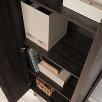 Sauder La Collection Walter Heights Meuble de rangement, Finition Blade Walnut, 433376