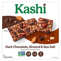 Kashi Chia Granola Bars, Dark Chocolate Almond & Sea Salt, 175g, 5 bars