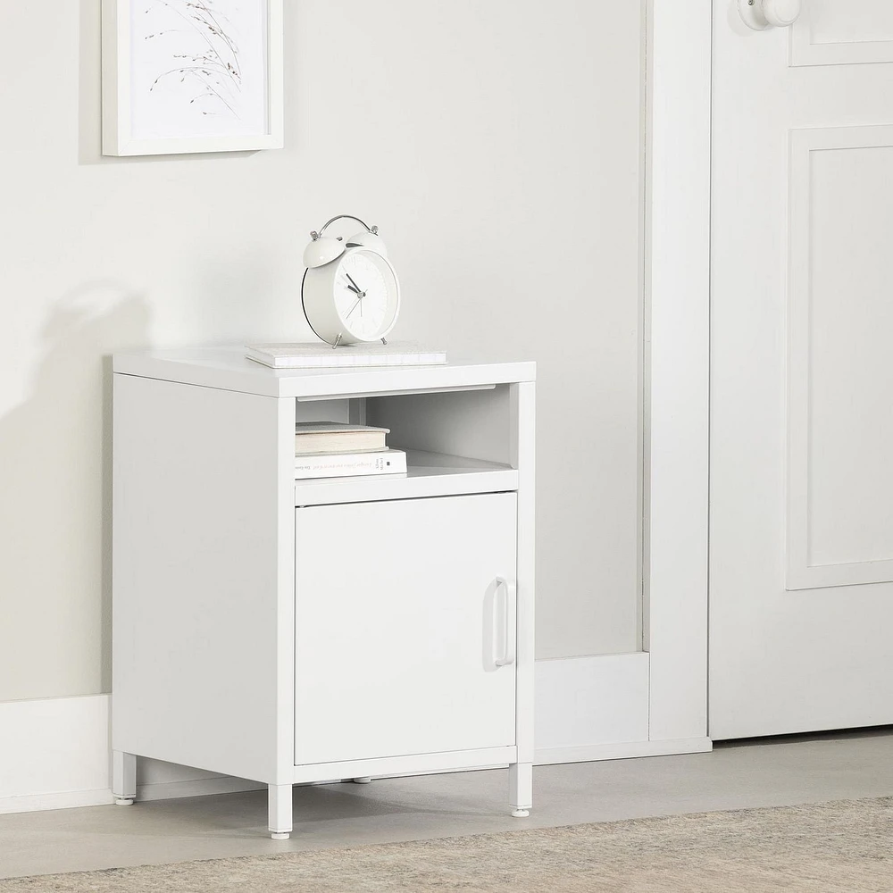 Table de chevet avec porte en métal de la collection Kodali South Shore