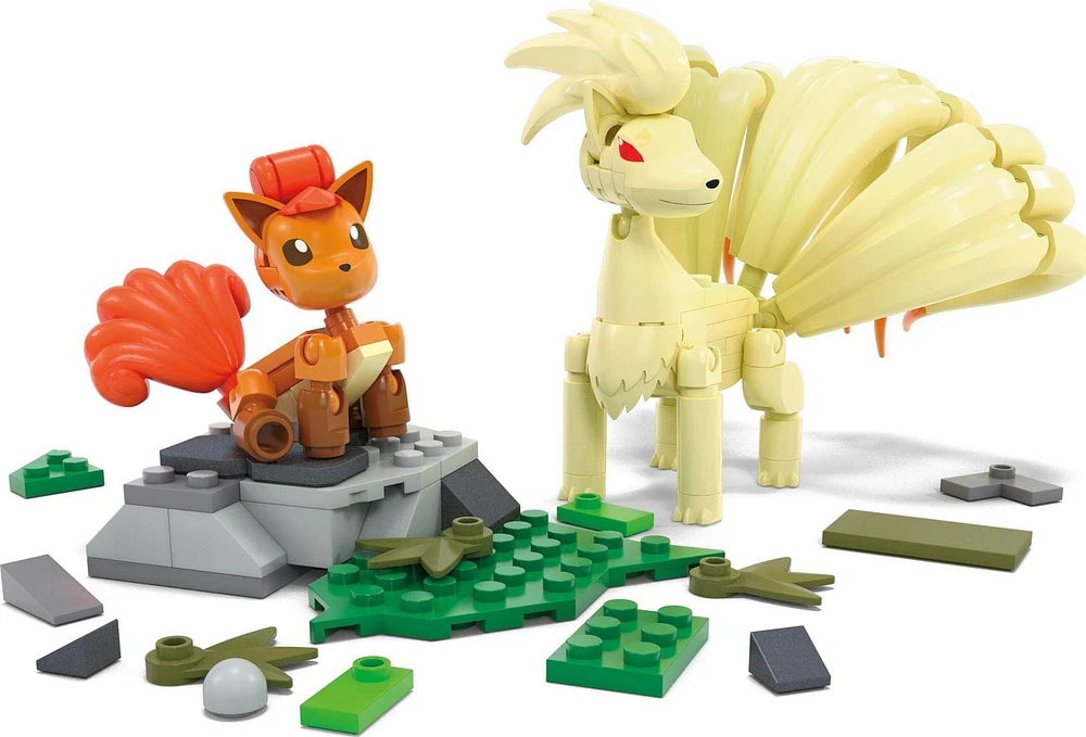 MEGA Pokémon Coffret Évolution Goupix (145 pièces), 2 figurines Âges 7+