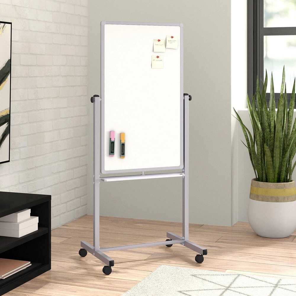 Luxor 24"W x 36"H Double-Sided Whiteboard