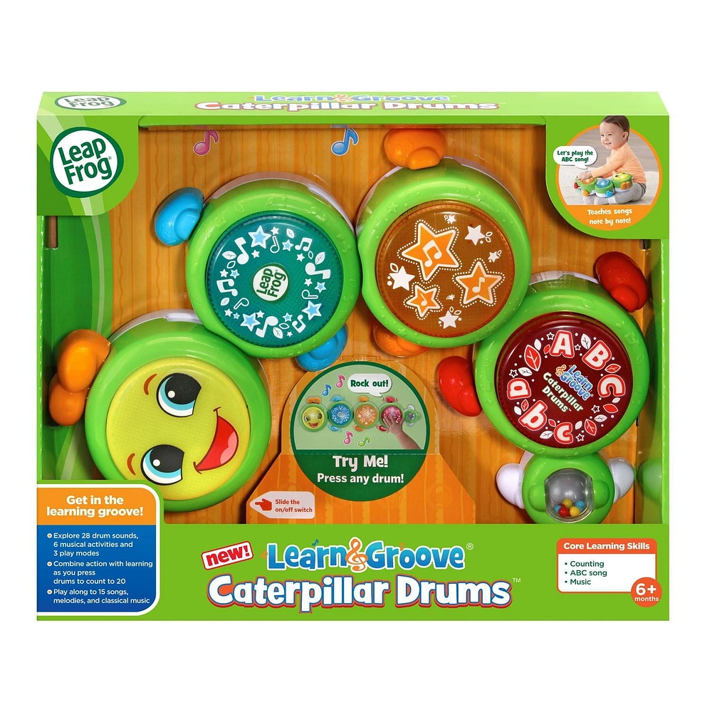 LeapFrog Learn & Groove® Caterpillar Drums™ - Version anglaise, 6 mois à 3 ans