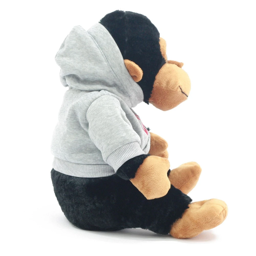 Way to celebrate! Valentine 15 Inch Lovable Stuffed Plush Gorilla With Hoodie