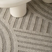 Tapis d'interieur exterieur abstrait Rug Branch Hogar, gris creme, moderne - Salon, chambre, salle a manger et cuisine