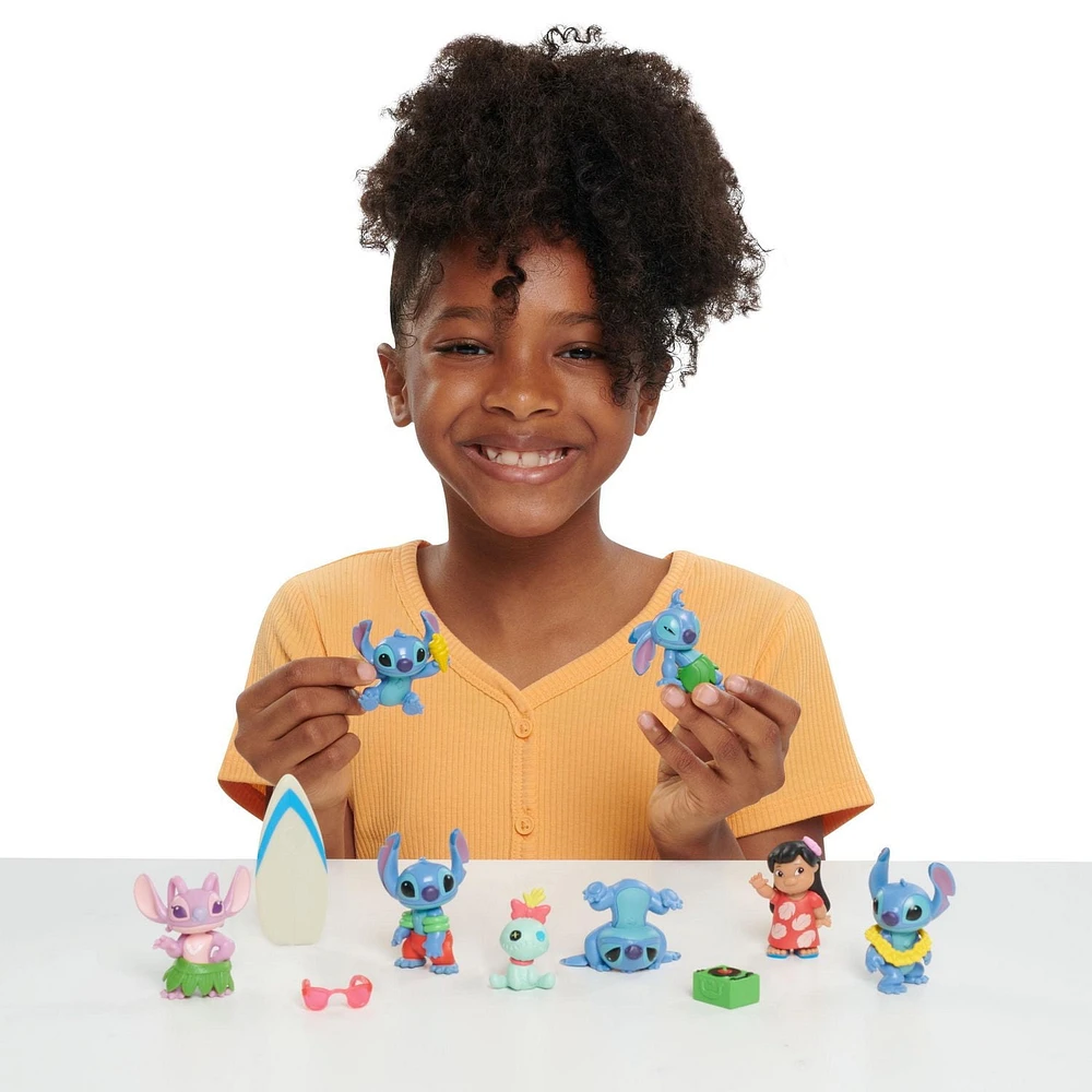 Coffret de figurines de luxe Lilo & Stitch de Disney, coffret de 13 figurines
