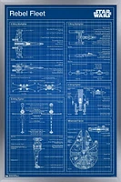 Star Wars: Saga - Rebel Blueprint Wall Poster