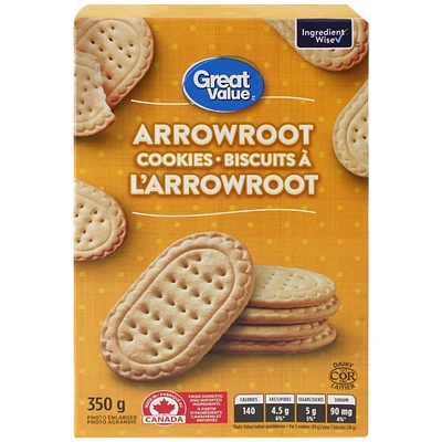 Biscuits à l’arrow-root Great Value 350 g