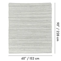 Fabstyles Cotton Solid Rug, Area Rag Rug for Living Room, Hallway, Patio