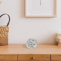 Orbe En Verre Flocon De Neige À Paillettes Givrées