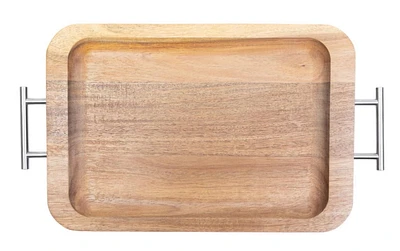PLATEAU EN BOIS AVEC MANCHE Plateau de service