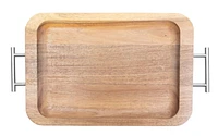 PLATEAU EN BOIS AVEC MANCHE Plateau de service