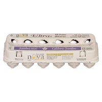 Nova Ultra oeufs blancs compte de 12