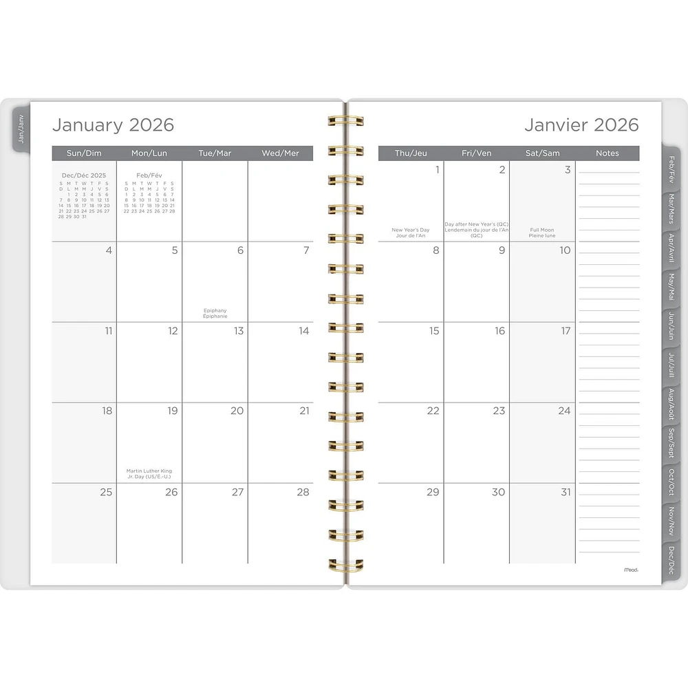 Agenda Petit Mead® Ciel Bleu 12M,26 Agenda