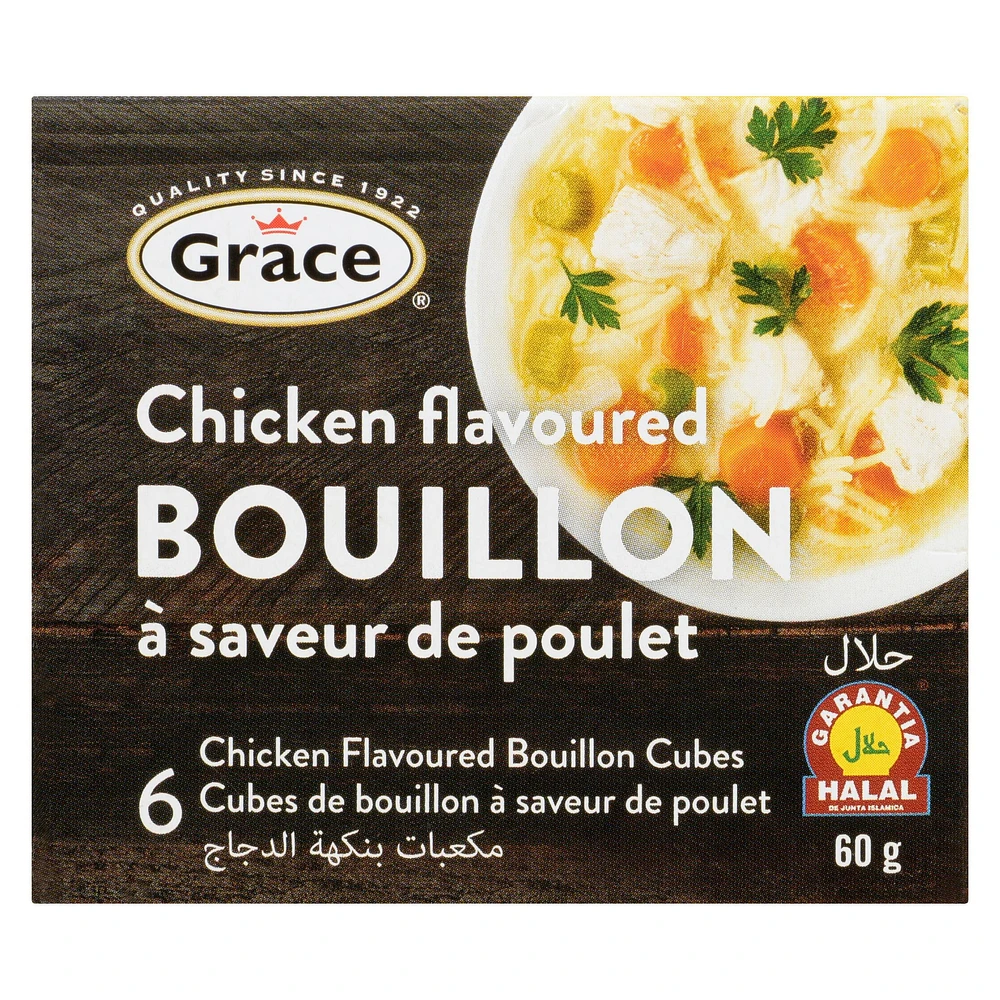 Grace Chicken Bouillon Cubes, 12 pack, 10g Boxes, Grace Chicken Bouillon Cubes, 12 pack, 10g Boxes