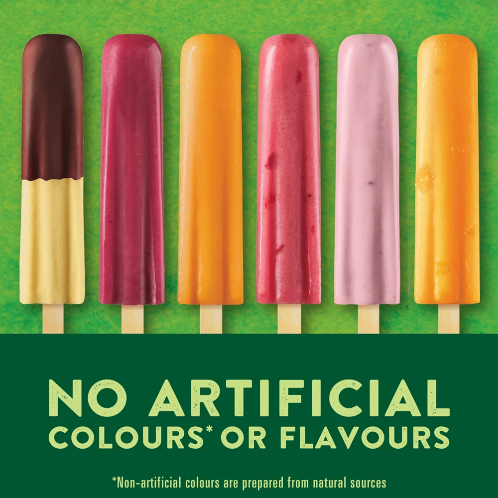Del Monte Mixed Berry & Peach Ice Pops 10 x 50 ml, 10 x 50 ML