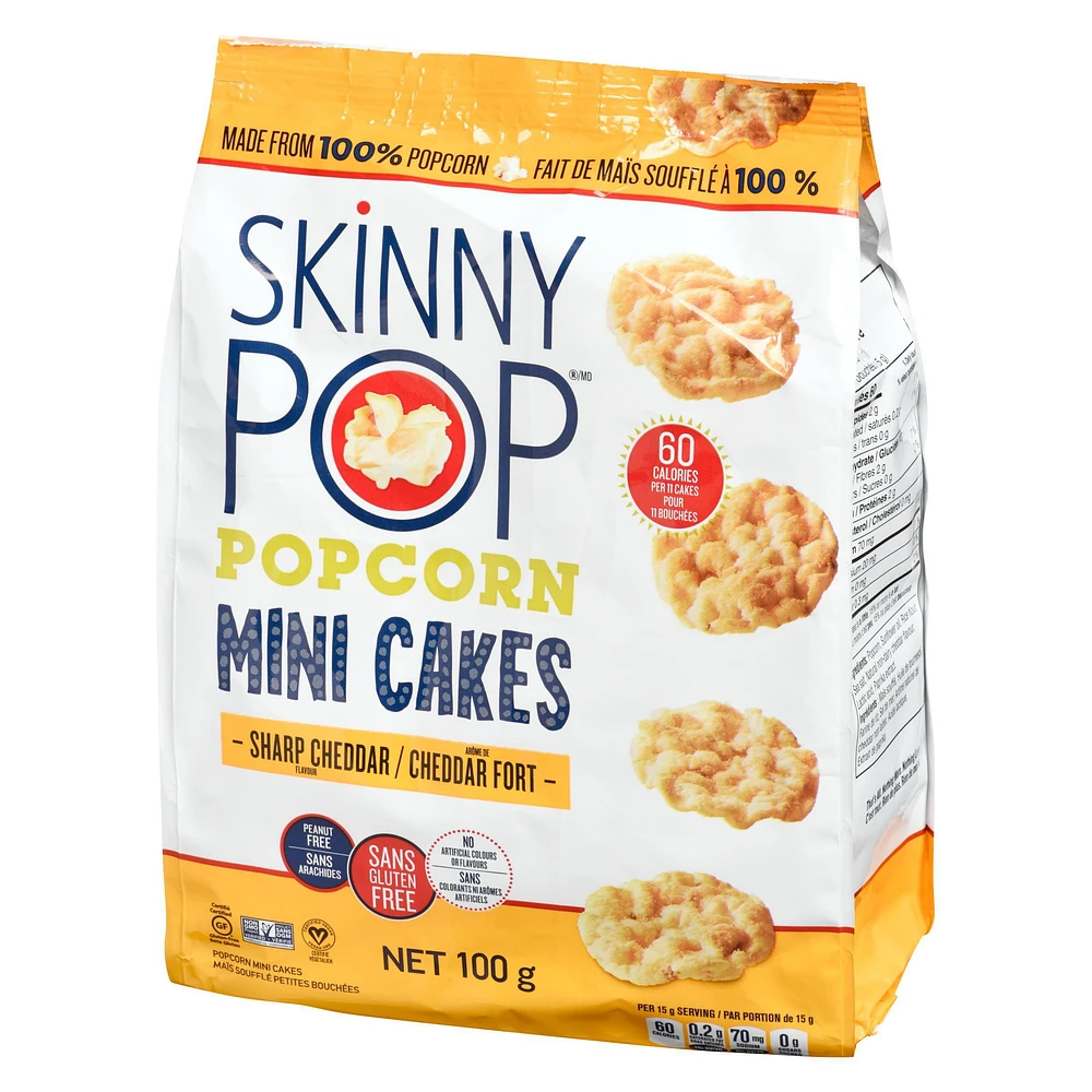 SkinnyPop Popcorn Sharp Cheddar Mini Cakes