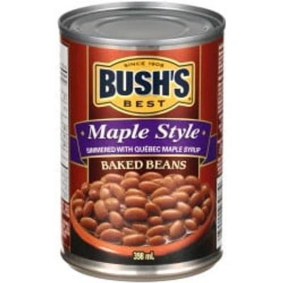 Boîte de fèves à l’érable Best de BUSH'S de façon érablière 398 ml